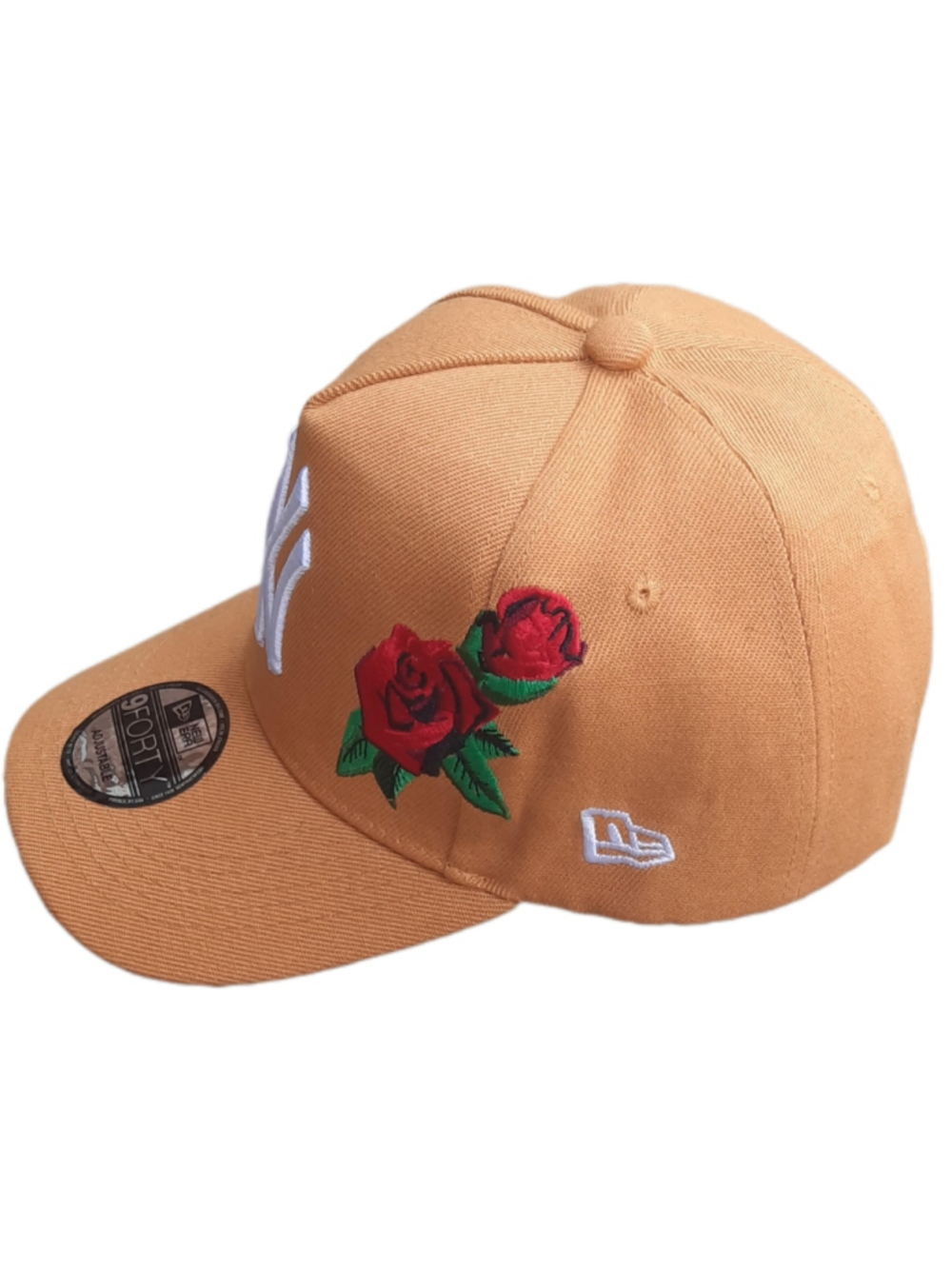 New Era New York Yankees Roses 9FORTY A-Frame Snapback Hat Cap Wheat - RARE - Picture 2 of 5